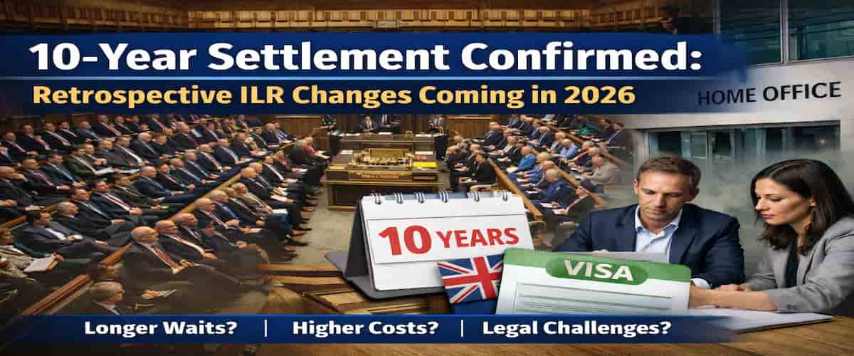 Home Secretary Confirms 10-Year Settlement Rule — Retrospective ILR Changes Coming in Autumn 2026