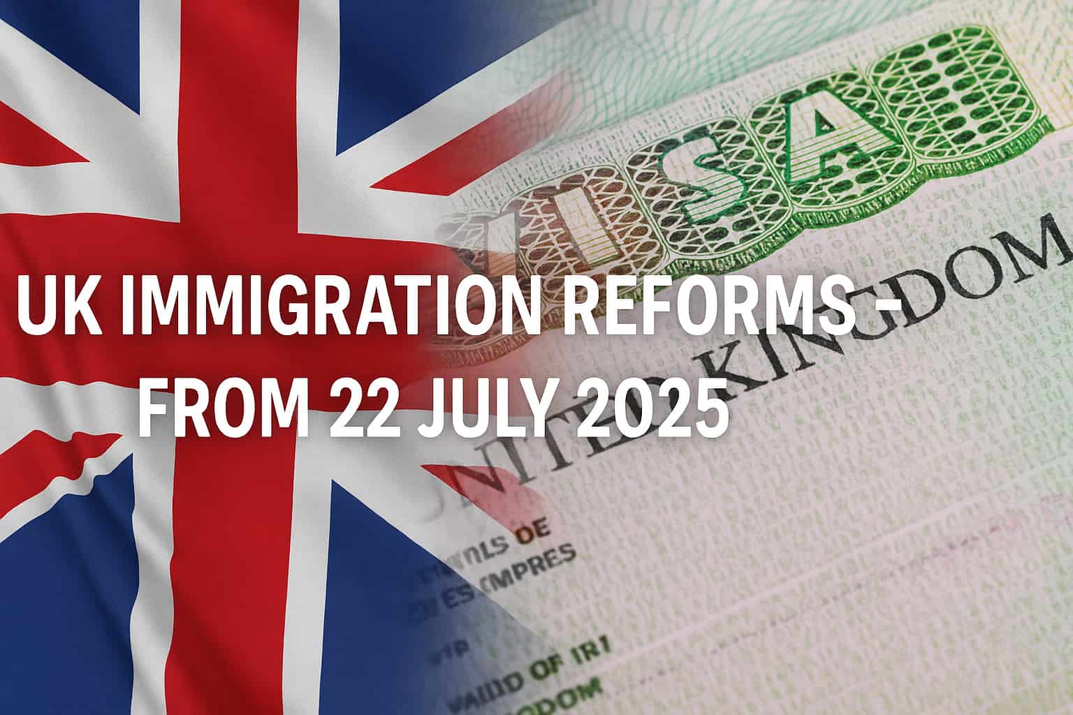 Major UK Immigration Reforms Announced – Effective from 22 July 2025