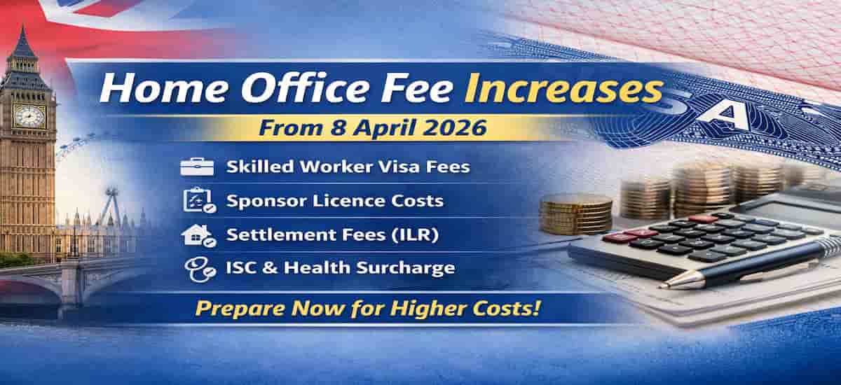 Home Office Fee Increases from 8 April 2026: What Employers and Migrants Need to Know