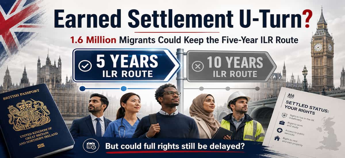 Earned Settlement U-Turn? 1.6 Million Migrants Could Keep the Five-Year ILR Route